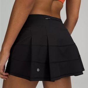 Lululemon Black Pace Rival Mid-Rise Tennis Skirt 12”